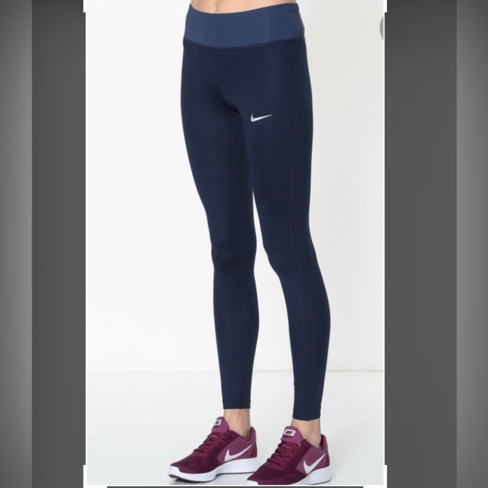 Nike Power Essential Running Tights Leggings 831650-451 Size: M - Picture 4 of 13